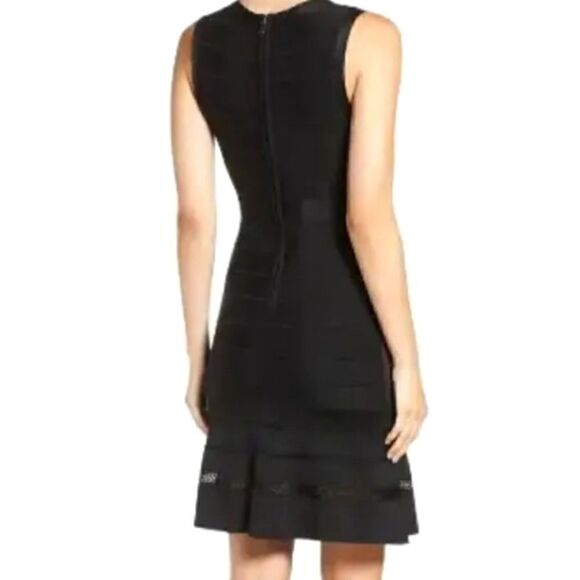 French Connection Amhara Knit Bodycon Dress Black Women's 2 - Picture 1 of 7